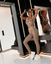 Komplet damski OLAVOGA VELUNE 2026 latte - maWer Fashion