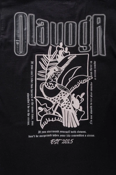 T-shirt męski OLAVOGA LUXVEENCE 2026 czarny - maWer Fashion