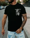 T-shirt męski OLAVOGA LUXVEENCE 2026 czarny - maWer Fashion