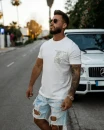 T-shirt męski OLAVOGA LUXVEENCE 2026 ecru - maWer Fashion
