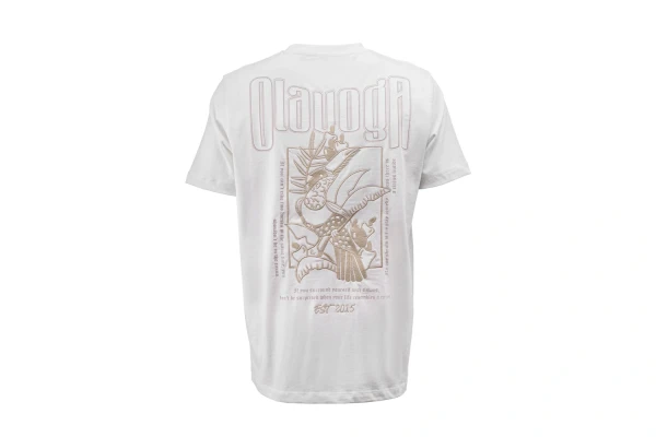 T-shirt męski OLAVOGA LUXVEENCE 2026 ecru - maWer Fashion