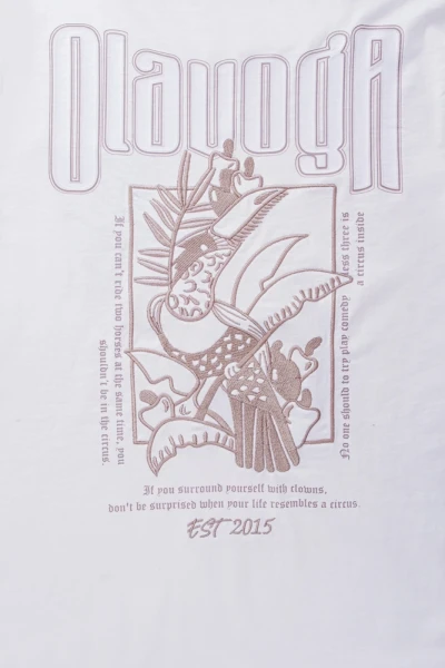 T-shirt męski OLAVOGA LUXVEENCE 2026 ecru - maWer Fashion
