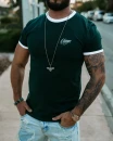 T-shirt męski OLAVOGA VIROO 2026 ciemna zieleń - maWer Fashion