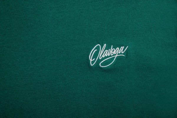 T-shirt męski OLAVOGA VIROO 2026 ciemna zieleń - maWer Fashion