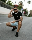 T-shirt męski OLAVOGA VIROO 2026 czarny - maWer Fashion