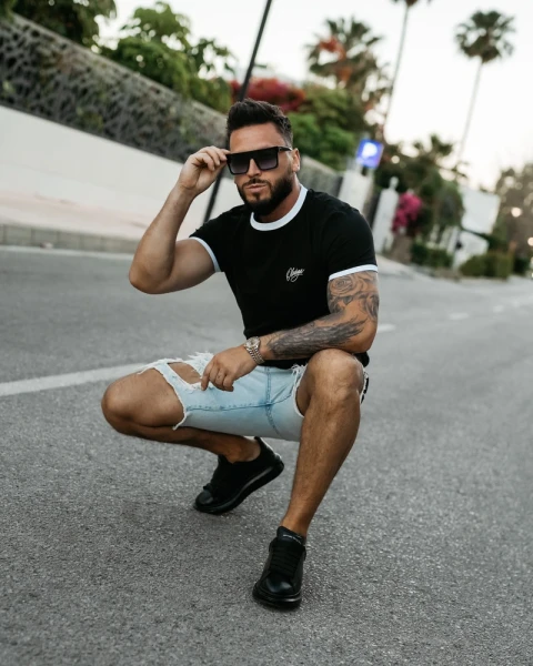 T-shirt męski OLAVOGA VIROO 2026 czarny - maWer Fashion