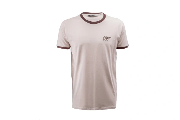 T-shirt męski OLAVOGA VIROO 2026 beżowy - maWer Fashion