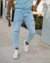 Spodnie męskie jeansy OLAVOGA AMERON 2026 jasny niebieski - maWer Fashion