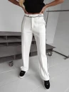 Spodnie damskie OLAVOGA WHIOS 2026 ecru - maWer Fashion