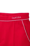 Spodnie damskie OLAVOGA WHIOS 2026 czerwone - maWer Fashion