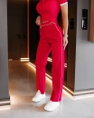 Spodnie damskie OLAVOGA WHIOS 2026 czerwone - maWer Fashion