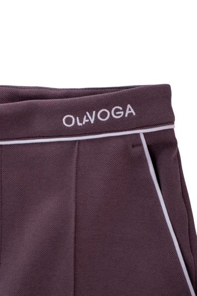 Spodnie damskie OLAVOGA WHIOS 2026 brąz - maWer Fashion