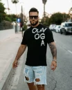 T-shirt męski OLAVOGA MALOR 2026 czarny - maWer Fashion