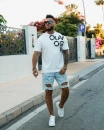 T-shirt męski OLAVOGA MALOR 2026 ecru - maWer Fashion