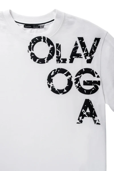 T-shirt męski OLAVOGA MALOR 2026 ecru - maWer Fashion