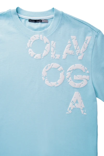 T-shirt męski OLAVOGA MALOR 2026 błękitny - maWer Fashion