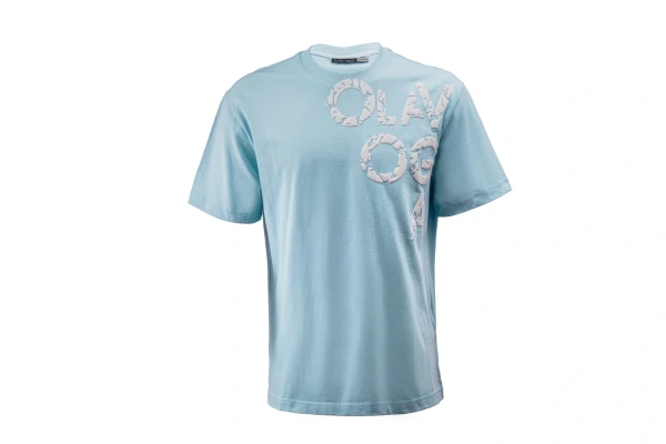 T-shirt męski OLAVOGA MALOR 2026 błękitny - maWer Fashion
