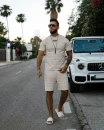 Komplet męski OLAVOGA FASTMAN 2026 beż - maWer Fashion