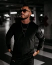 Welurowy komplet męski OLAVOGA VELVET ASH MEN 2025 - czarny - maWer  Fashion