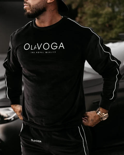 Komplet męski OLAVOGA DRESSY MEN czarny - maWer Fashion
