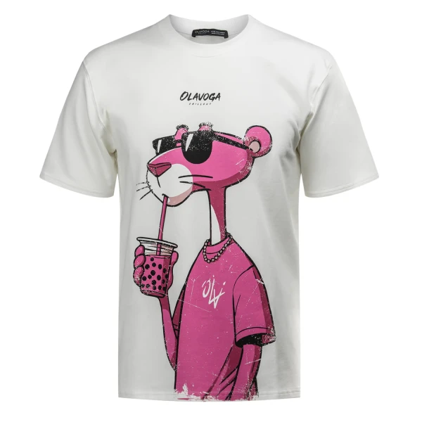 T-shirt męski OLAVOGA HILL 2025 ecru – maWer Fashion