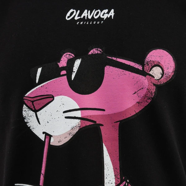 T-shirt męski OLAVOGA HILL 2025 czarny – maWer Fashion
