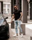 T-shirt męski OLAVOGA HUGO czarny – maWer Fashion
