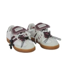 Buty damskie sneakersy OLAVOGA ANATY 2026 ecru- wine red  - maWer Fashion
