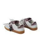 Buty damskie sneakersy OLAVOGA ANATY 2026 ecru- wine red  - maWer Fashion