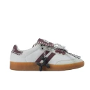 Buty damskie sneakersy OLAVOGA ANATY 2026 ecru- wine red  - maWer Fashion