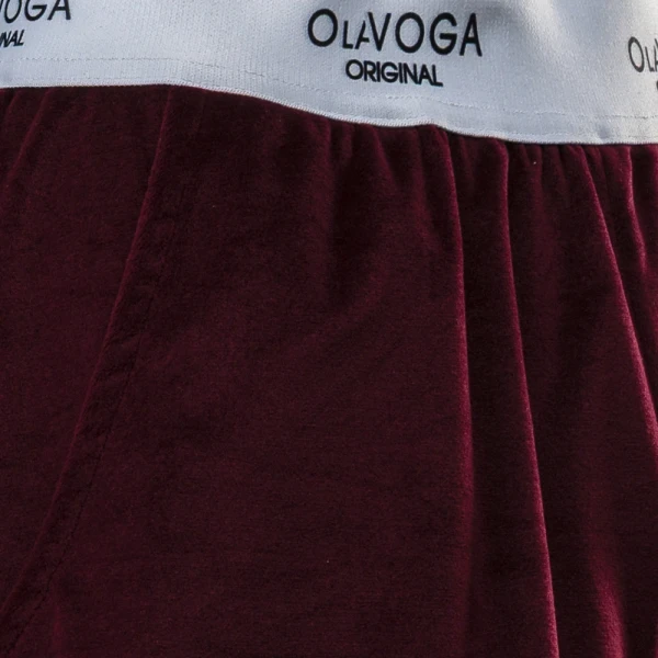 Komplet damski OLAVOGA SIBE 2025 bordowy - maWer Fashion