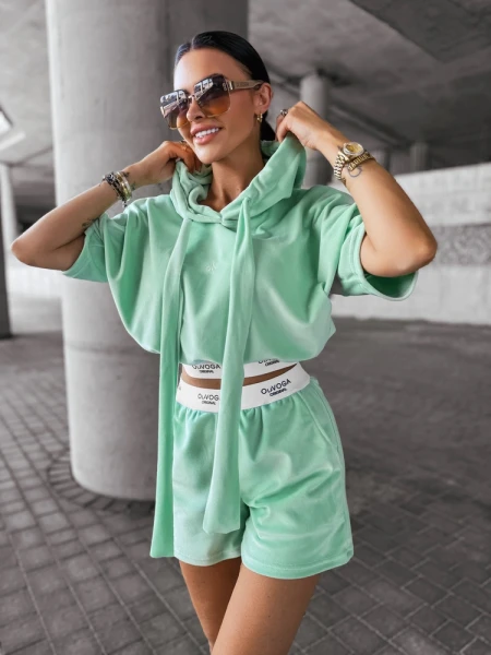 Komplet damski OLAVOGA SIBE 2025 pistacja - maWer Fashion