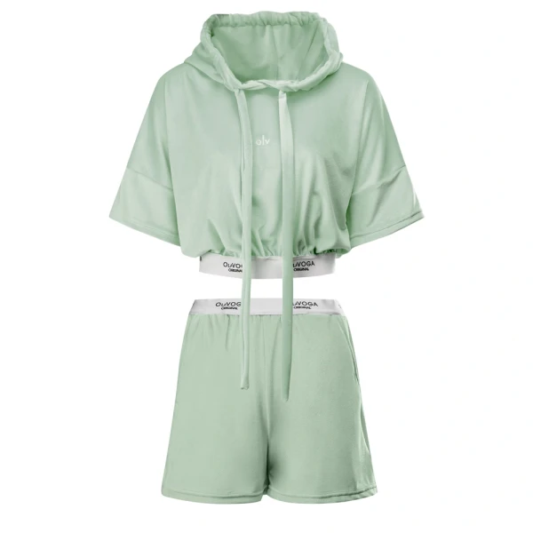 Komplet damski OLAVOGA SIBE 2025 pistacja - maWer Fashion