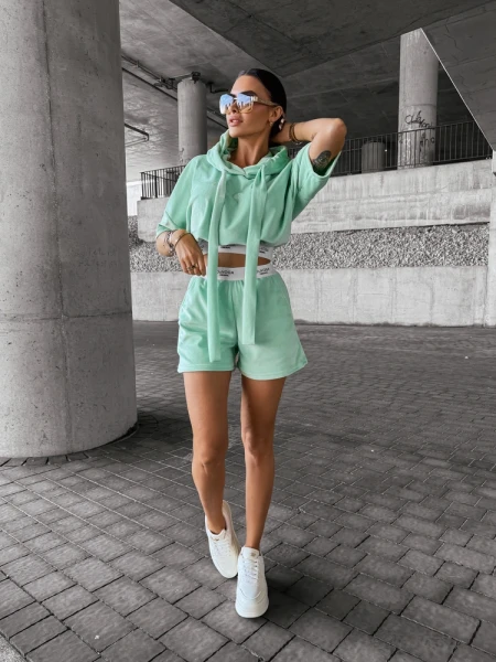 Komplet damski OLAVOGA SIBE 2025 pistacja - maWer Fashion