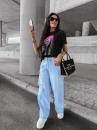 Spodnie damskie OLAVOGA REING 2025 jasny niebieski   - maWer Fashion