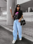Spodnie damskie OLAVOGA REING 2025 jasny niebieski   - maWer Fashion