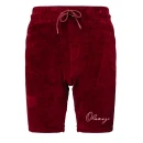 Welurowy komplet męski OLAVOGA NIGHT THREAD 2025 bordo - maWer Fashion