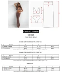 Komplet plażowy damski OLAVOGA VIBE 2026 czarny - maWer Fashion