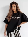 T-shirt damski OLAVOGA AMYRAL 2026 - czarny maWer Fashion