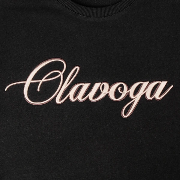T-shirt damski OLAVOGA AMYRAL 2026 - czarny maWer Fashion