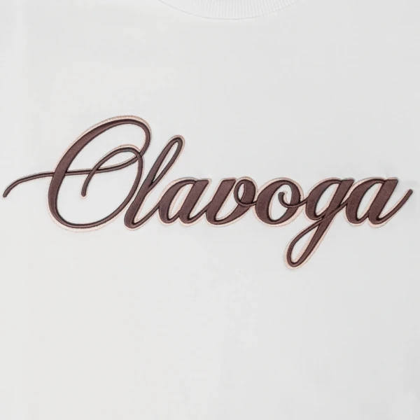 T-shirt damski OLAVOGA AMYRAL 2026 ecru - maWer Fashion