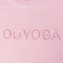 T-shirt damski OLAVOGA OVIRA 2026  blush pink - maWer Fashion