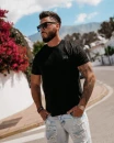 T-shirt męski OLAVOGA VEERS 2026 czarny - maWer Fashion