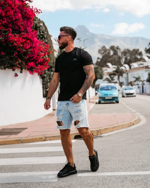 T-shirt męski OLAVOGA VEERS 2026 czarny - maWer Fashion