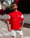 T-shirt męski OLAVOGA VALDORIN 2026 czerwony - maWer Fashion