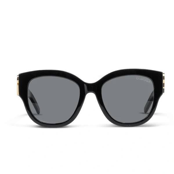 Okulary damskie OLAVOGA OPULENZA 2026 czarne - maWer Fashion