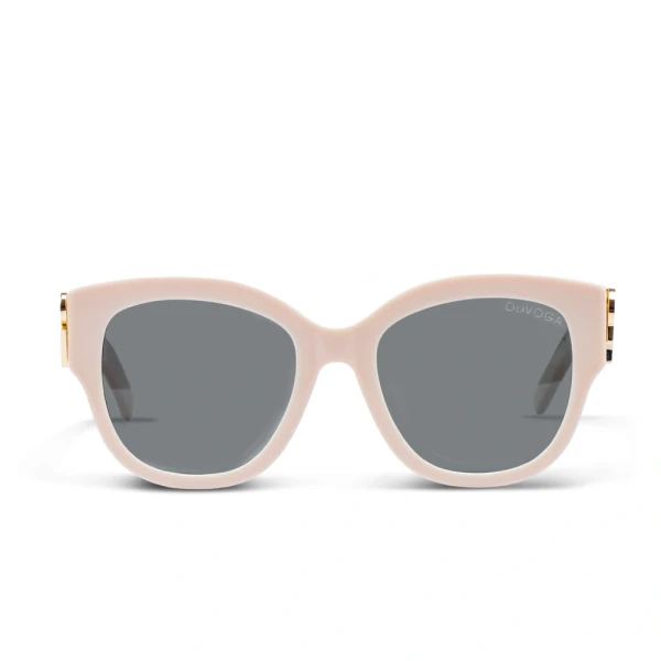 Okulary damskie OLAVOGA OPULENZA 2026 beż - maWer Fashion