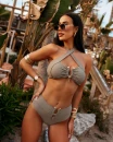 Kostium kąpielowy damski OLAVOGA DILME 2026 khaki - maWer Fashion