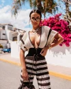 Komplet damski OLAVOGA SOLO 2026 brąz - maWer Fashion