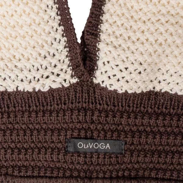 Komplet damski OLAVOGA SOLO 2026 brąz - maWer Fashion